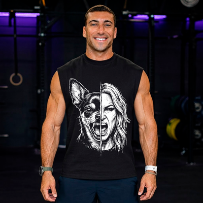 HALF BEAUTY, FULL BEAST MUSCLE TANK