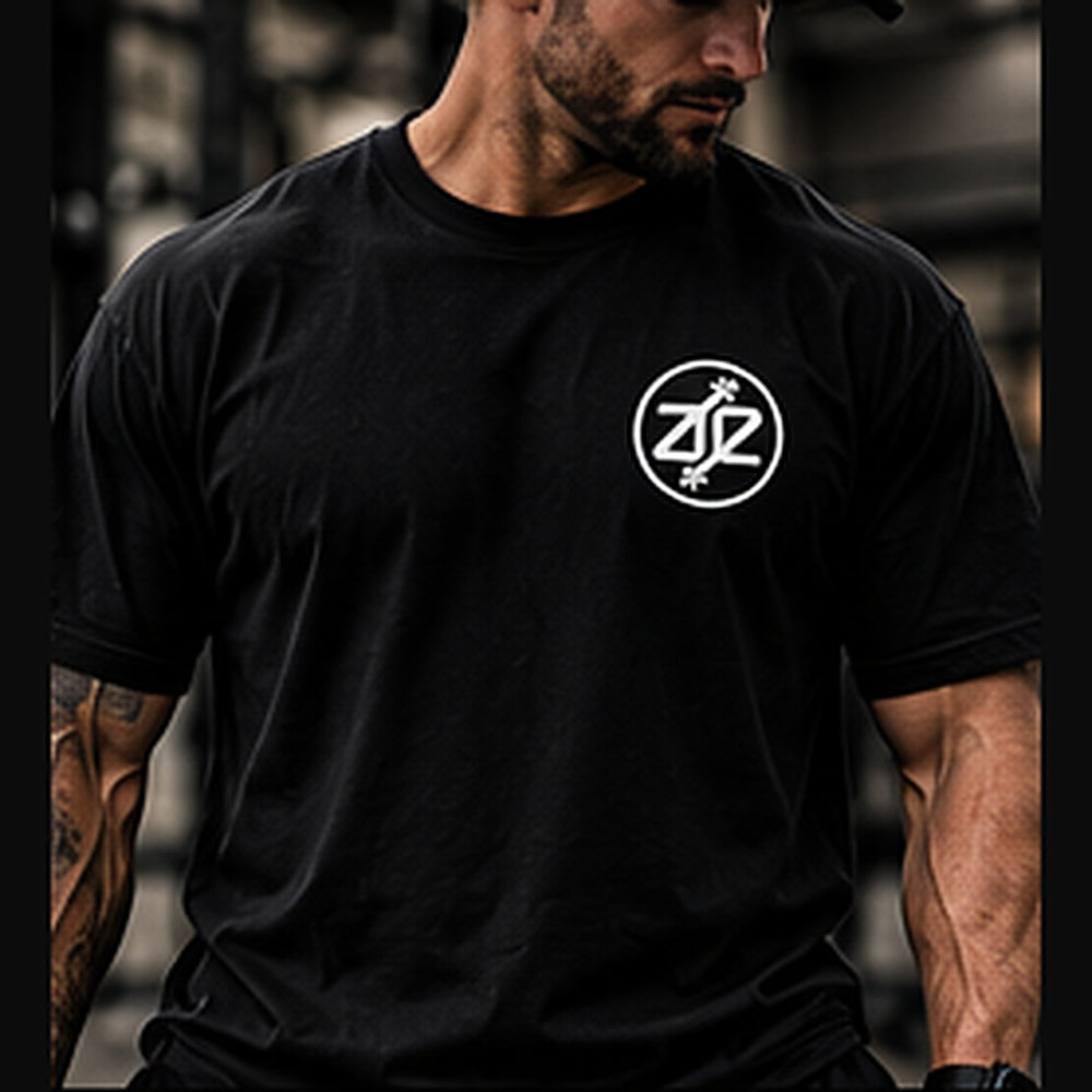 A&E Fitness Classic Logo Tee, Black