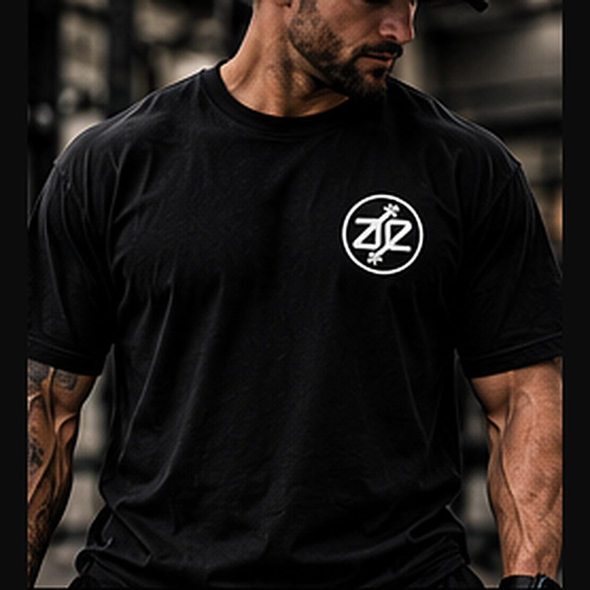 A&E Fitness Classic Logo Tee, Black