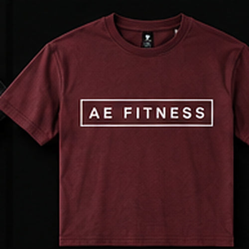 A&E Fitness Box Logo Tee, Brick