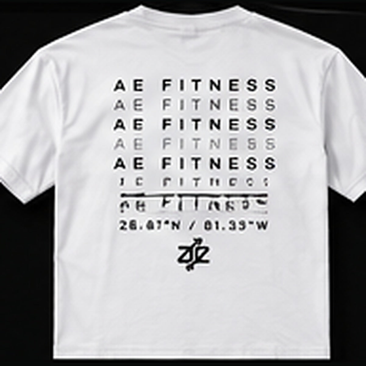 A&E Fitness Grid Tee, White