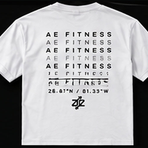 A&E Fitness Grid Tee, White