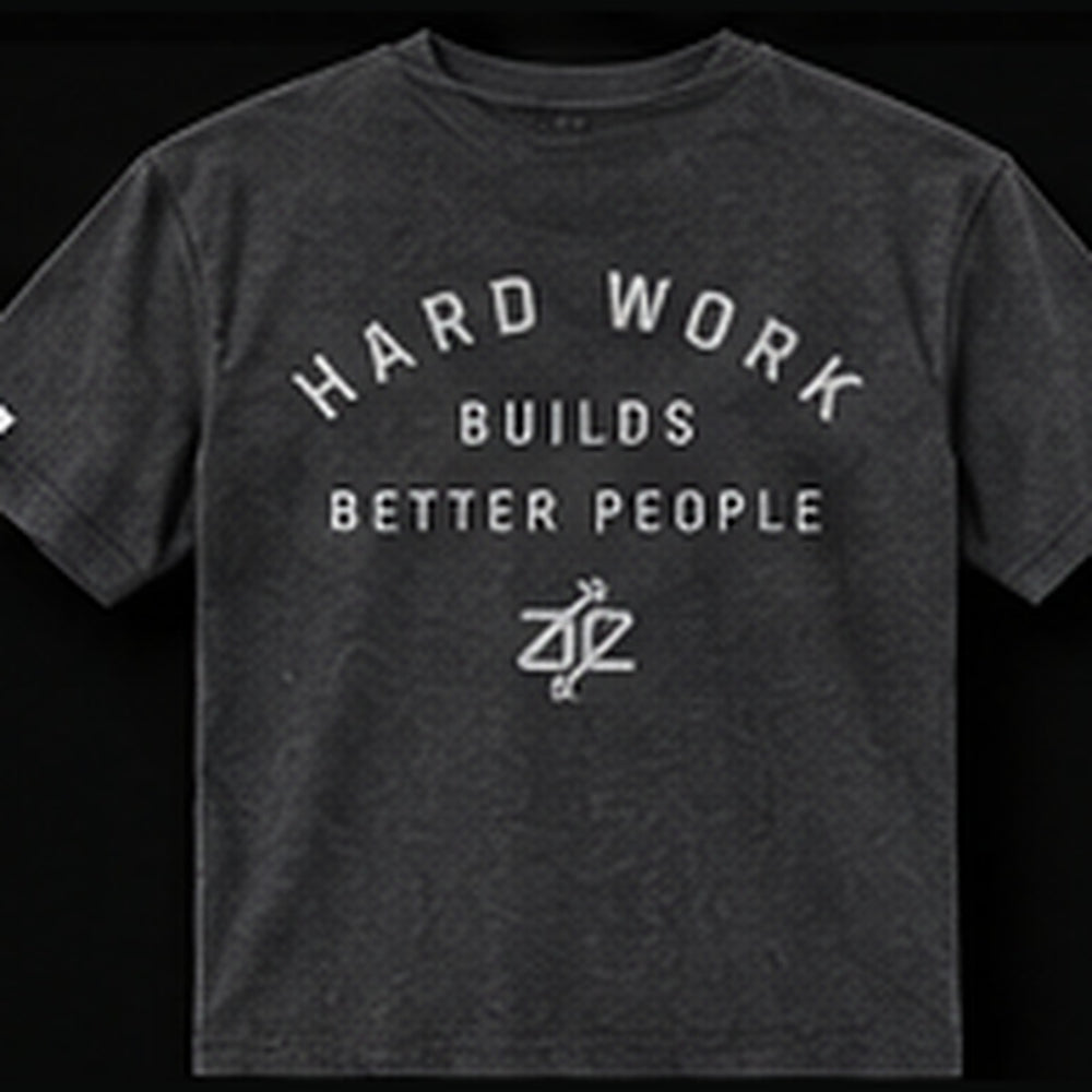 A&E Fitness Hard Work Tee, Charcoal