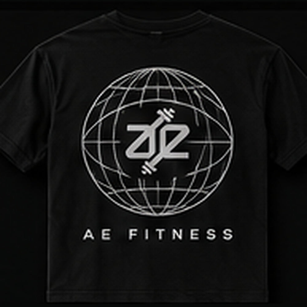 A&E Fitness Global Tee, Black