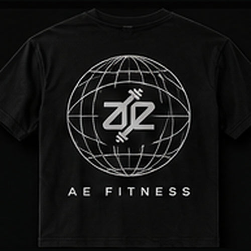 A&E Fitness Global Tee, Black