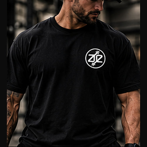 A&E Fitness Classic Logo Tee, Black