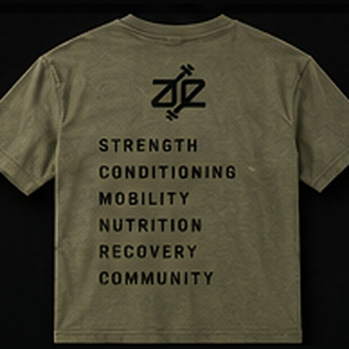 A&E Fitness Competition Tee, Military Green